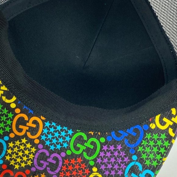 Gucci New Psychedelic GG Baseball Cap Hat with - Picture 11 of 12